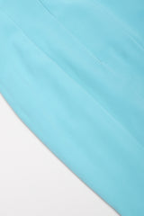 Recess Los Angeles Vintage Baracci Silk Mermaid Embellished Empire Dress