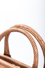 Recess Los Angeles Vintage Barry Kieselstein-Cord Gold Metal Alligator Tan Hardware Suede Lining