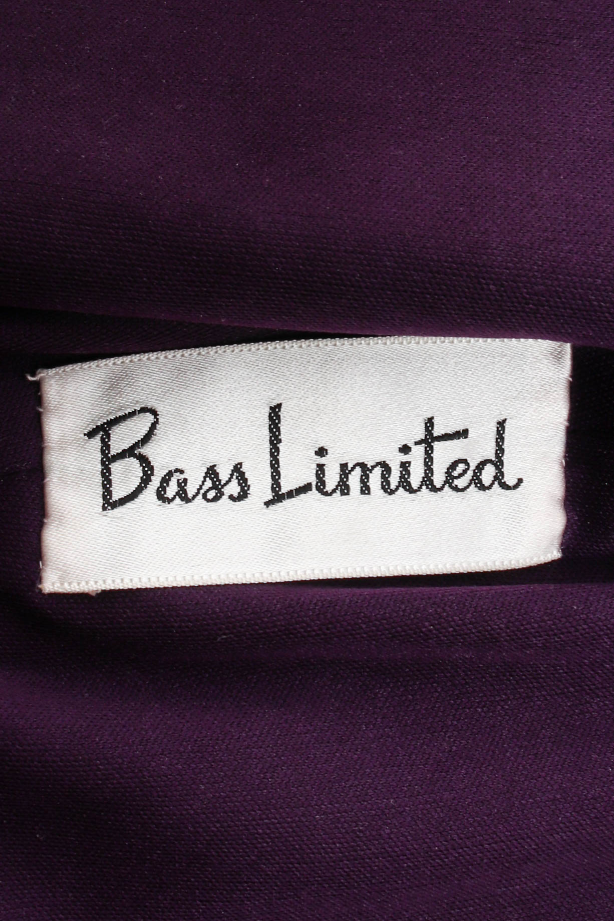 Vintage Bass Limited Violet Sequined Maxi Dress label crop at Recess Los Angeles