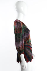 Vintage Beaujon Beaded Zigzag Peplum Jacket Set on mannequin side at Recess Los Angeles