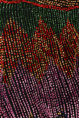 Vintage Beaujon Beaded Zigzag Peplum Skirt Set detail at Recess Los Angeles