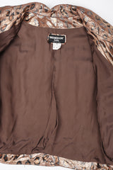 Recess Los Angeles Vintage Begedor Metallic Gold Bronze Animal Leather Moto Jacket