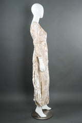 Vintage Belle Dame Draped Tulip Leaf Dress mannequin side @ Recess LA