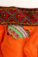 Vintage Bendel's Studio Wide Leg Paisley Silk Jumpsuit lining hole at Recess Los Angeles