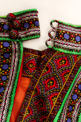 Vintage Bendel's Studio Wide Leg Paisley Silk Jumpsuit back neck at Recess Los Angeles