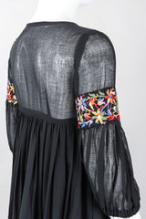 Recess Los Angeles Vintage Beverly Paige Sheer Embroidered Peasant Dress