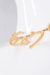 Biche de Beré Hammered Numerology Collar Necklace