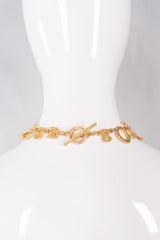 Biche de Beré Hammered Numerology Collar Necklace
