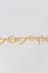 Biche de Beré Hammered Numerology Collar Necklace