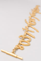 Biche de Beré Hammered Numerology Collar Necklace