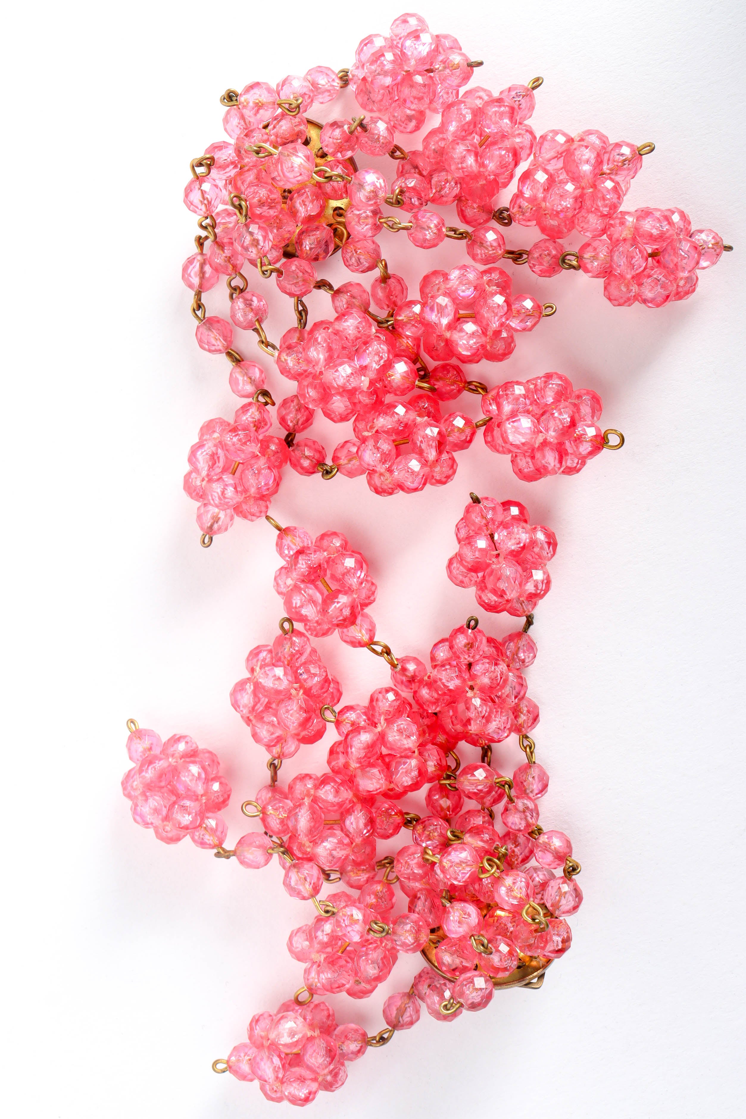 Vintage Bijoux Valentine Chandelier Flower Cluster Earrings cluster flat lay @ Recess LA