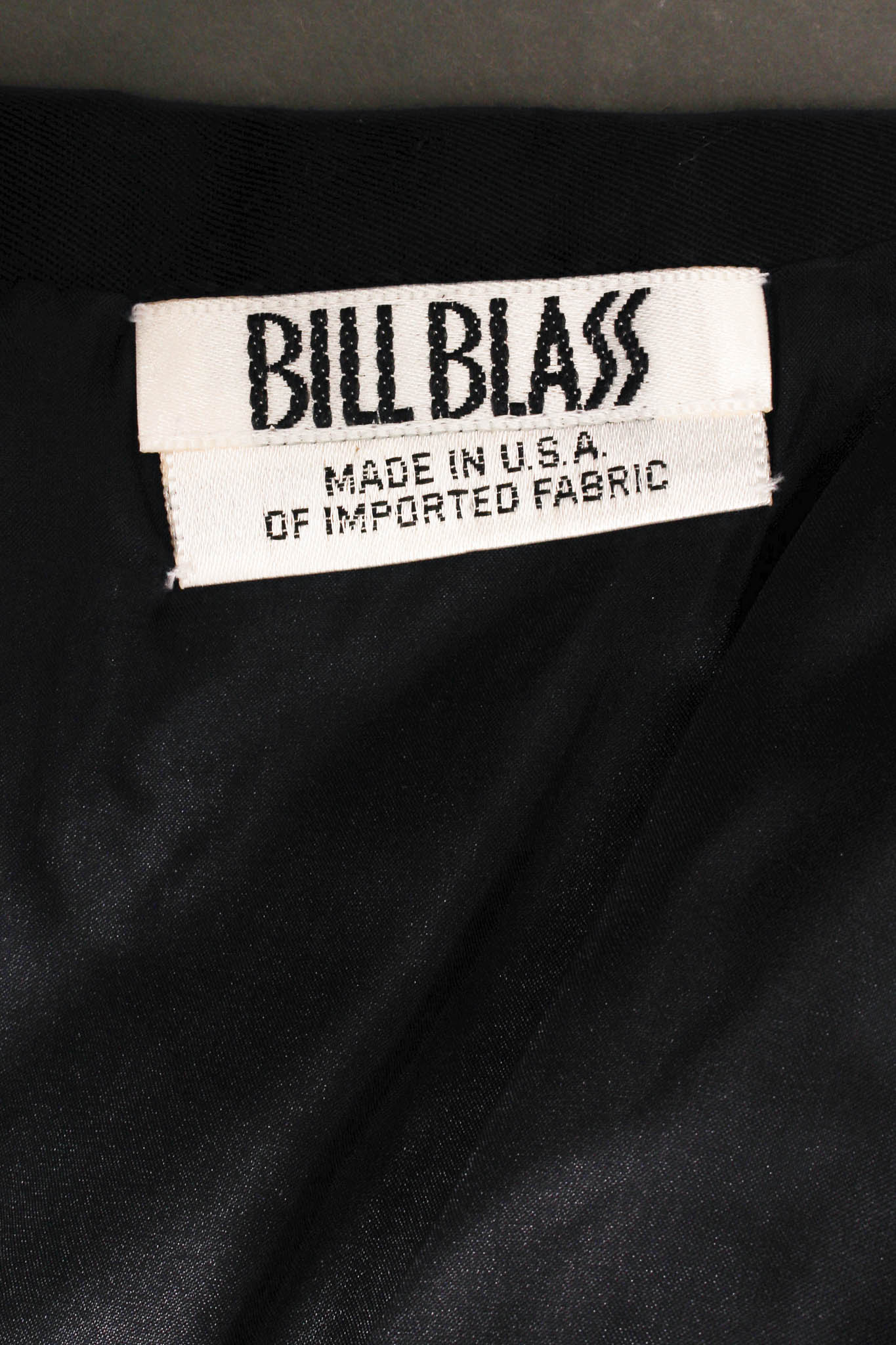Vintage Bill Blass Contrast Stripe Jacket & Dress Set dress tag @ Recess LA
