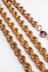 Vintage Bill Blass Rainbow Glass Chain Belt detail at Recess Los Angeles