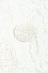 Vintage Bill Blass Lace Tuxedo Vest Suit Bridal button detail at Recess LA