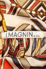 Vintage Bill Shedleski Abstract Geo Print Dress tag/label @ Recess LA