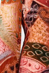 Recess Los Angeles Vintage Bill Blass Velvet Woodblock Print Burnout Gown