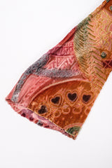 Recess Los Angeles Vintage Bill Blass Velvet Woodblock Print Burnout Gown