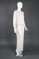 Recess Los Angeles Vintage Bill Blass Beaded Silk Top & Pant Bridal Wedding Set