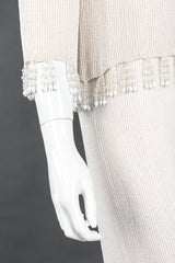 Recess Los Angeles Vintage Bill Blass Beaded Silk Top & Pant Bridal Wedding Set