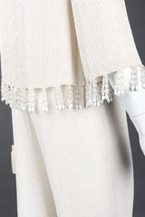 Recess Los Angeles Vintage Bill Blass Beaded Silk Top & Pant Bridal Wedding Set