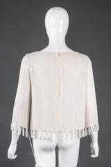 Recess Los Angeles Vintage Bill Blass Beaded Silk Top & Pant Bridal Wedding Set