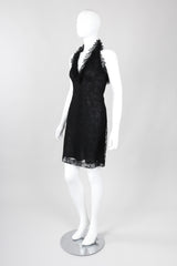 Recess Los Angeles Vintage Bill Blass Lace Halter Lingerie Slip Dress