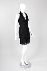 Recess Los Angeles Vintage Bill Blass Lace Halter Lingerie Slip Dress