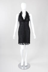 Recess Los Angeles Vintage Bill Blass Lace Halter Lingerie Slip Dress