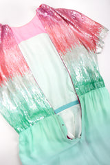 Recess Los Angeles Vintage Bill Blass Scared Lotus Sequin Ombre Dress