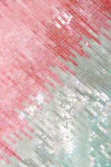 Recess Los Angeles Vintage Bill Blass Scared Lotus Sequin Ombre Dress