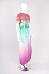 Recess Los Angeles Vintage Bill Blass Scared Lotus Sequin Ombre Dress