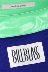 Recess Los Angeles Vintage Bill Blass Rainbow Cross Colors Colorblock Glossy Swing Rain Coat