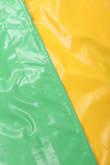 Recess Los Angeles Vintage Bill Blass Rainbow Cross Colors Colorblock Glossy Swing Rain Coat