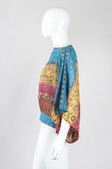 Recess Los Angeles Vintage Bill Haire Friedricks Sport Kimono Sleeve Indian Elephant Bateau Top