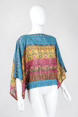 Recess Los Angeles Vintage Bill Haire Friedricks Sport Kimono Sleeve Indian Elephant Bateau Top