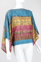 Recess Los Angeles Vintage Bill Haire Friedricks Sport Kimono Sleeve Indian Elephant Bateau Top