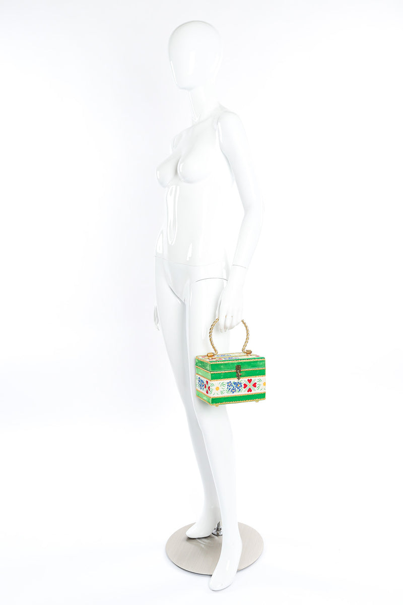 "Billie" Ross of the Palm Beaches velvet box bag on mannequin @recessla