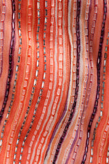 Vintage Bob Mackie Beaded Stripe Shift Dress mannequin beading/print detail @ Recess LA