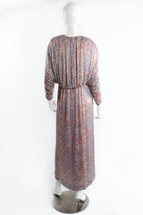 Vintage Bob Mackie Pastel Beaded Micro Chevron Gown on Mannequin back at Recess Los Angeleså