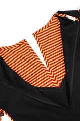 Recess Los Angeles Vintage Bob Mackie Mixed Print Cotton Tunic Dashiki Minidress