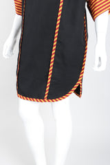 Recess Los Angeles Vintage Bob Mackie Mixed Print Cotton Tunic Dashiki Minidress