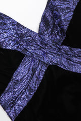 Recess Los Angeles Vintage Bob Mackie Velvet Lamé Corset Gown