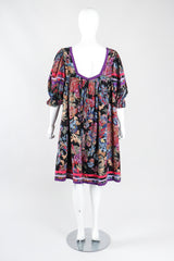 Recess Los Angeles Designer Consignment Vintage Bob Mackie Peasant Babydoll Muumuu Swing Dress