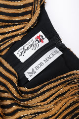 Recess Los Angeles Vintage Bob Mackie Beaded Stripe Batwing Gown