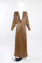 Recess Los Angeles Vintage Bob Mackie Beaded Stripe Batwing Gown