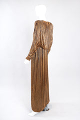Recess Los Angeles Vintage Bob Mackie Beaded Stripe Batwing Gown