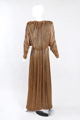 Recess Los Angeles Vintage Bob Mackie Beaded Stripe Batwing Gown