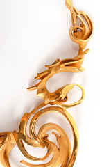 Vintage 1989 Jean-Claude Bonillo Abstract Fire Sculpture Necklace swirls @ Recess Los Angeles