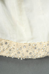 Vintage Bonwit Teller Posh Pearl & Rhinestone Dress hem @ Recess LA