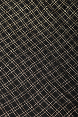 Recess Los Angeles Vintage Bonwit Teller Sheer Lamé Grid Peasant Blouse